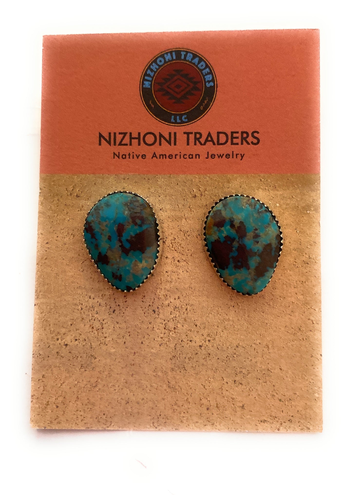 Handcrafted Turquoise & Sterling Silver Stud Earrings
