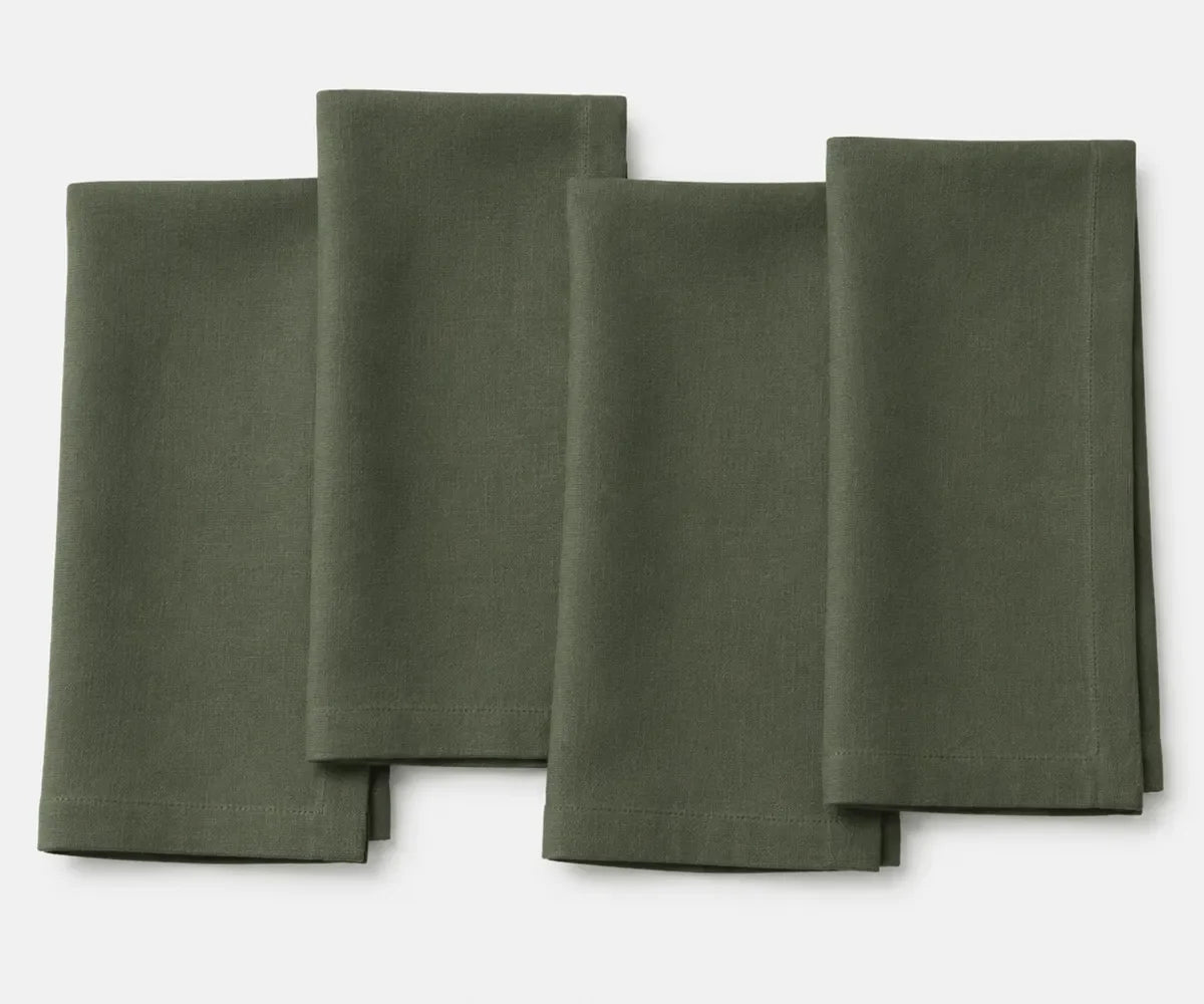 Cypress Green Linen Napkins