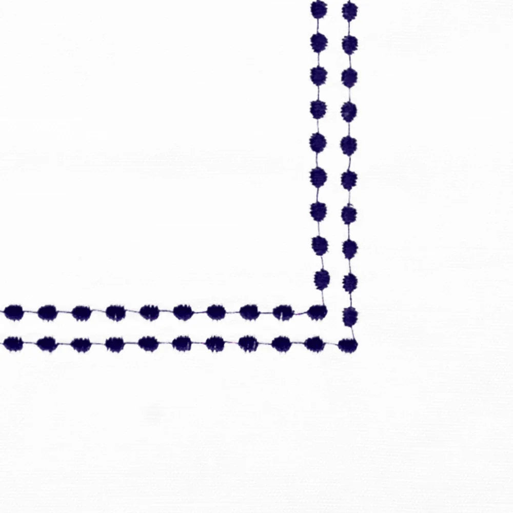 Pearls Navy Napkins Set of 12