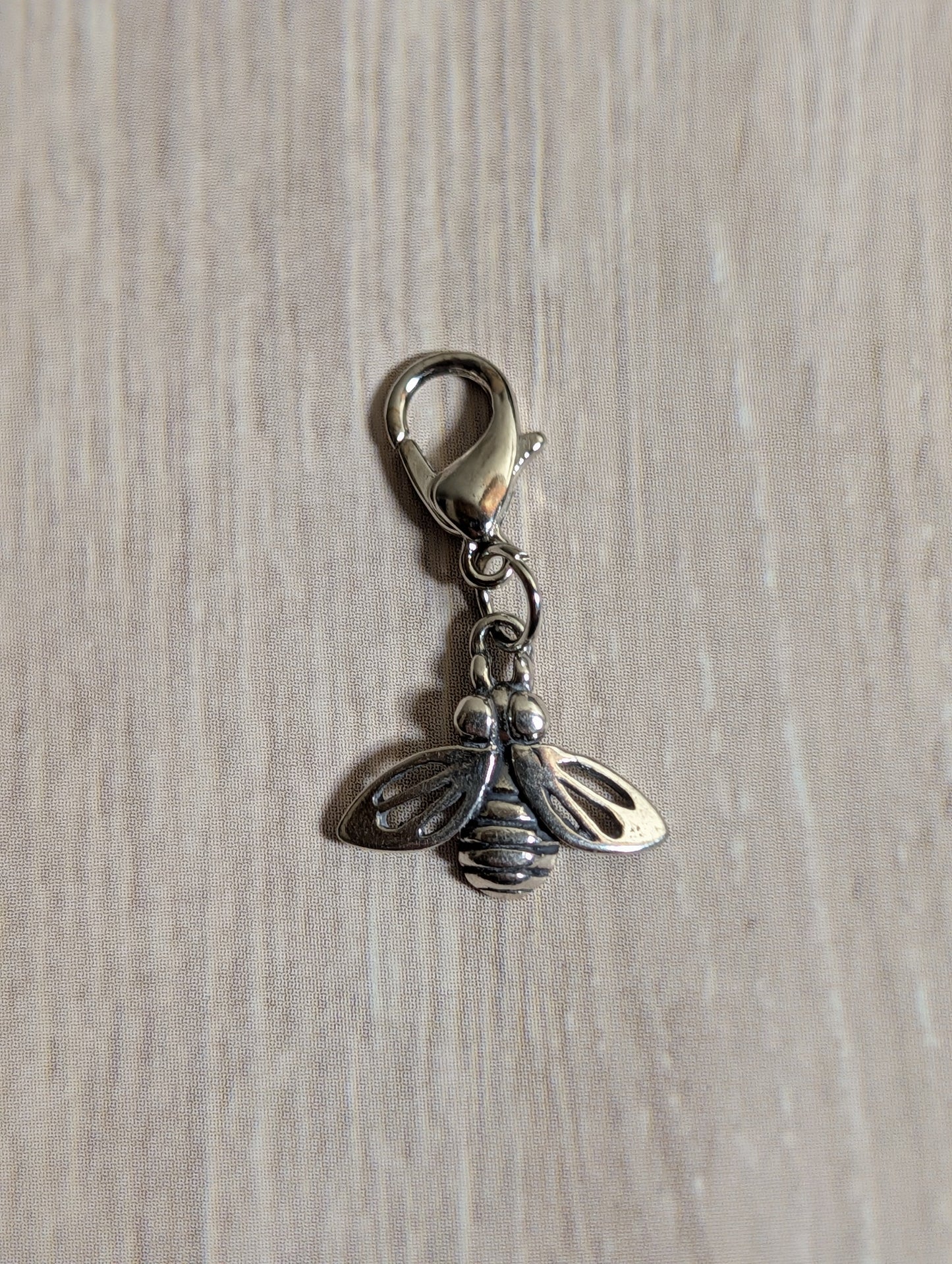 Handcrafted Bumble Bee Charm Sterling Silver