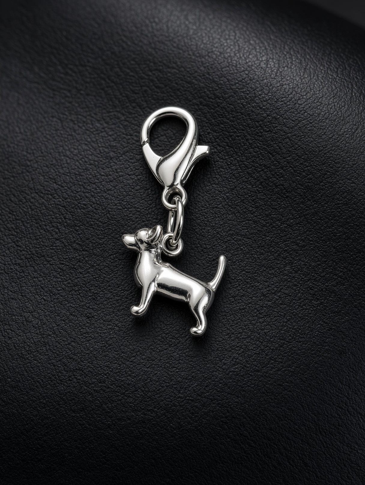 Handcrafted Mini Chihuahua Dog Charm Sterling Silver
