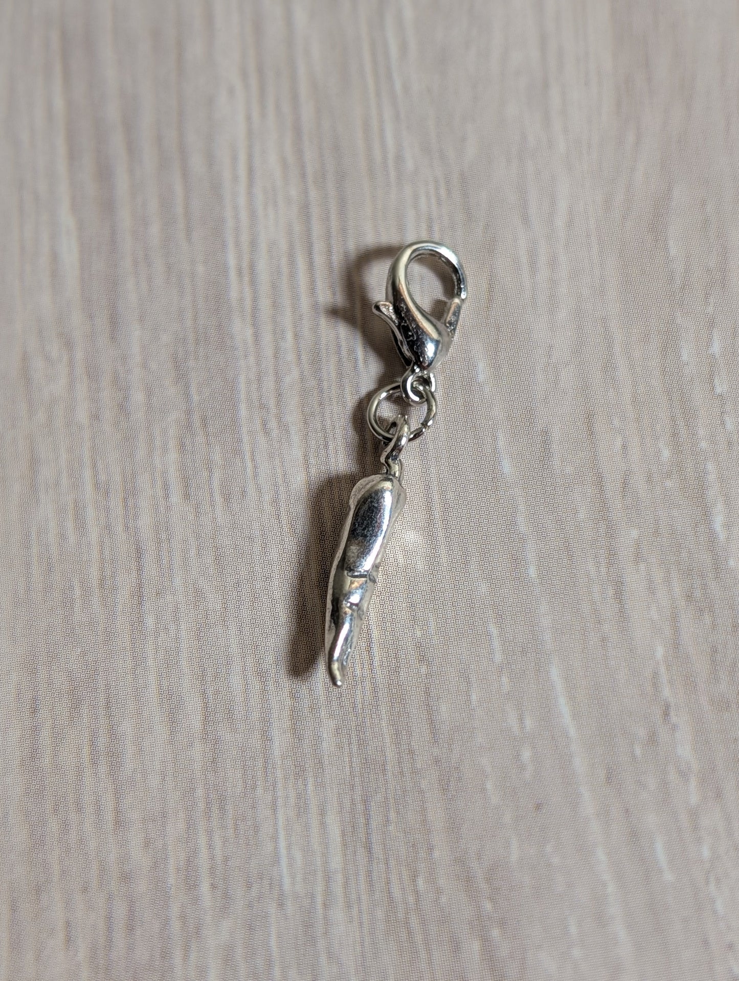 Handcrafted Chilli Pepper Charm Sterling Silver