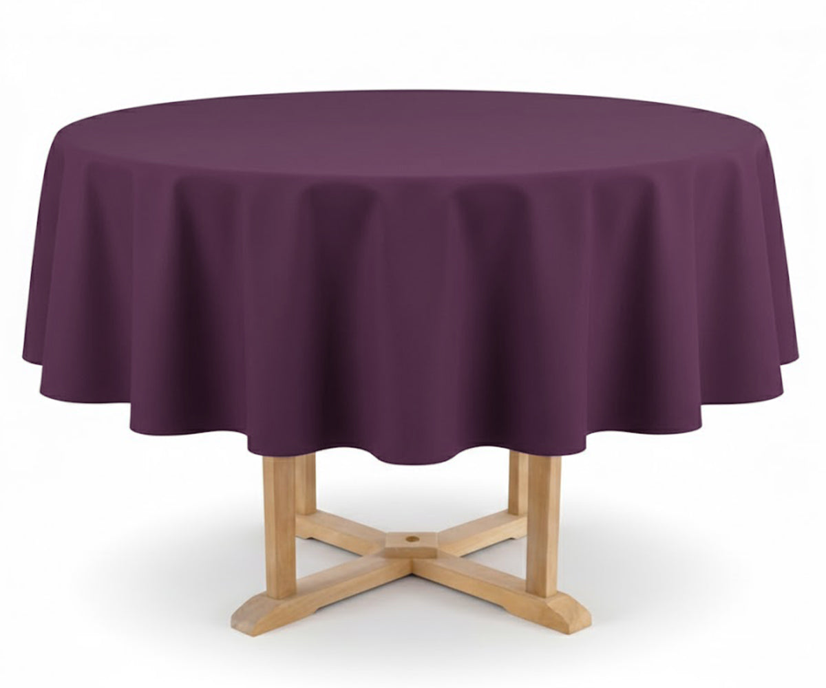 Round Tablecloth - Plum
