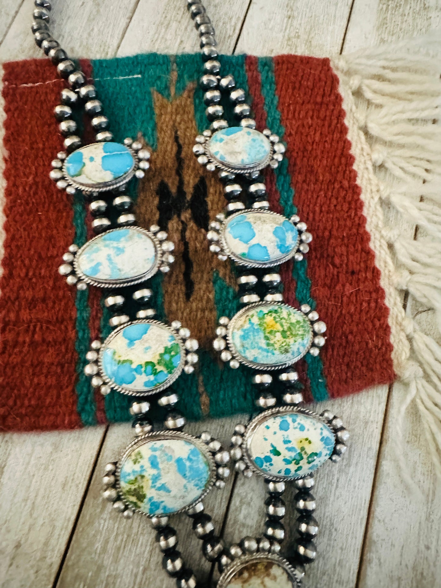 Handcrafted Sterling Silver & Sonoran Mountain Turquoise Necklace