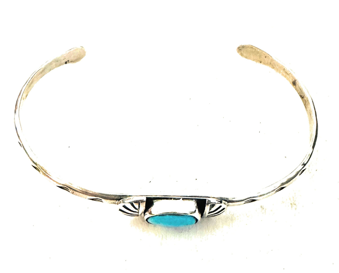 Navajo Turquoise & Sterling Silver Cuff Bracelet