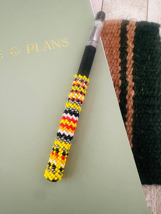 Handcrafted  Muticolor Beaded Pen