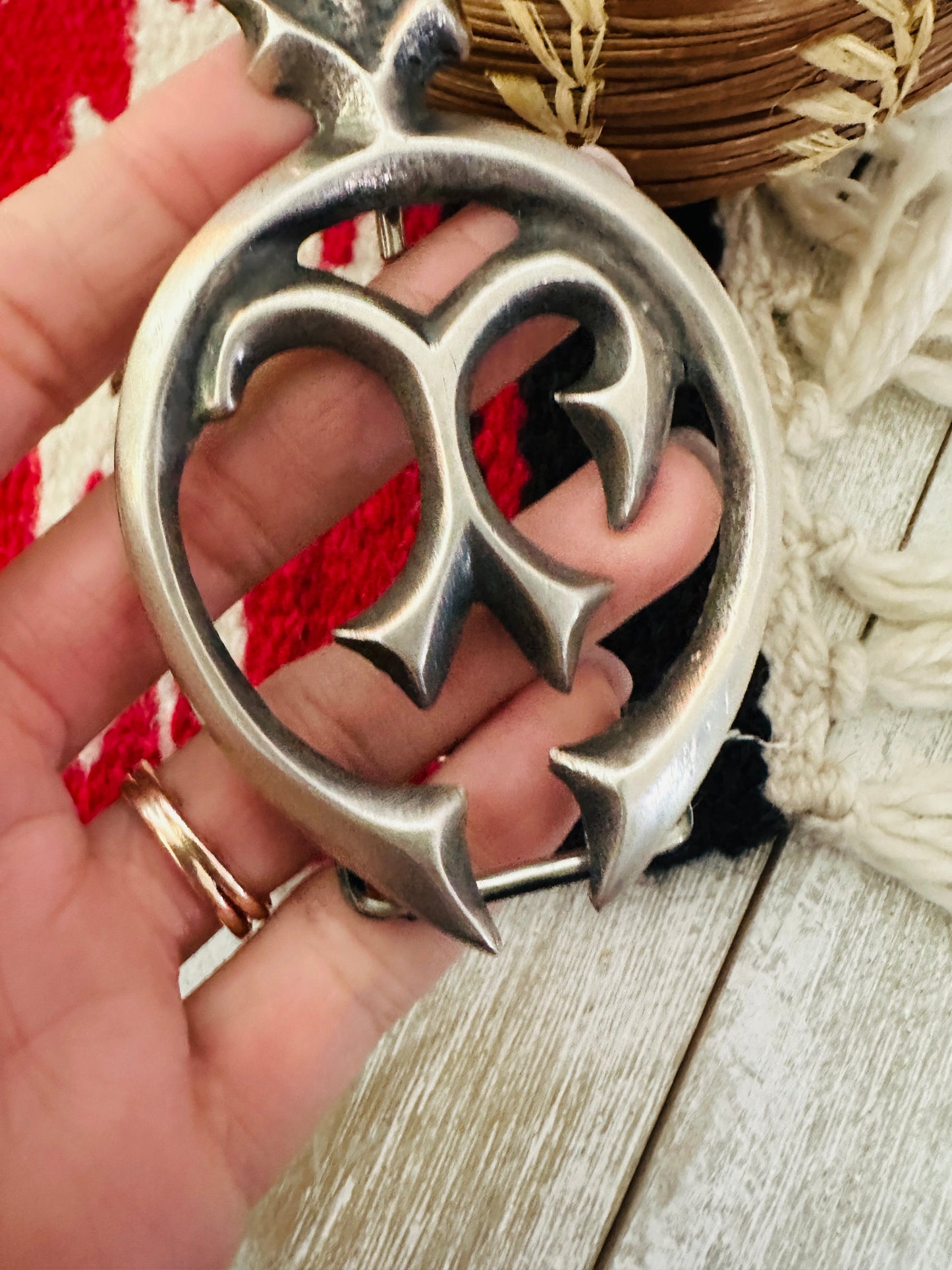 Handcrafted Sterling Silver Belt Buckle