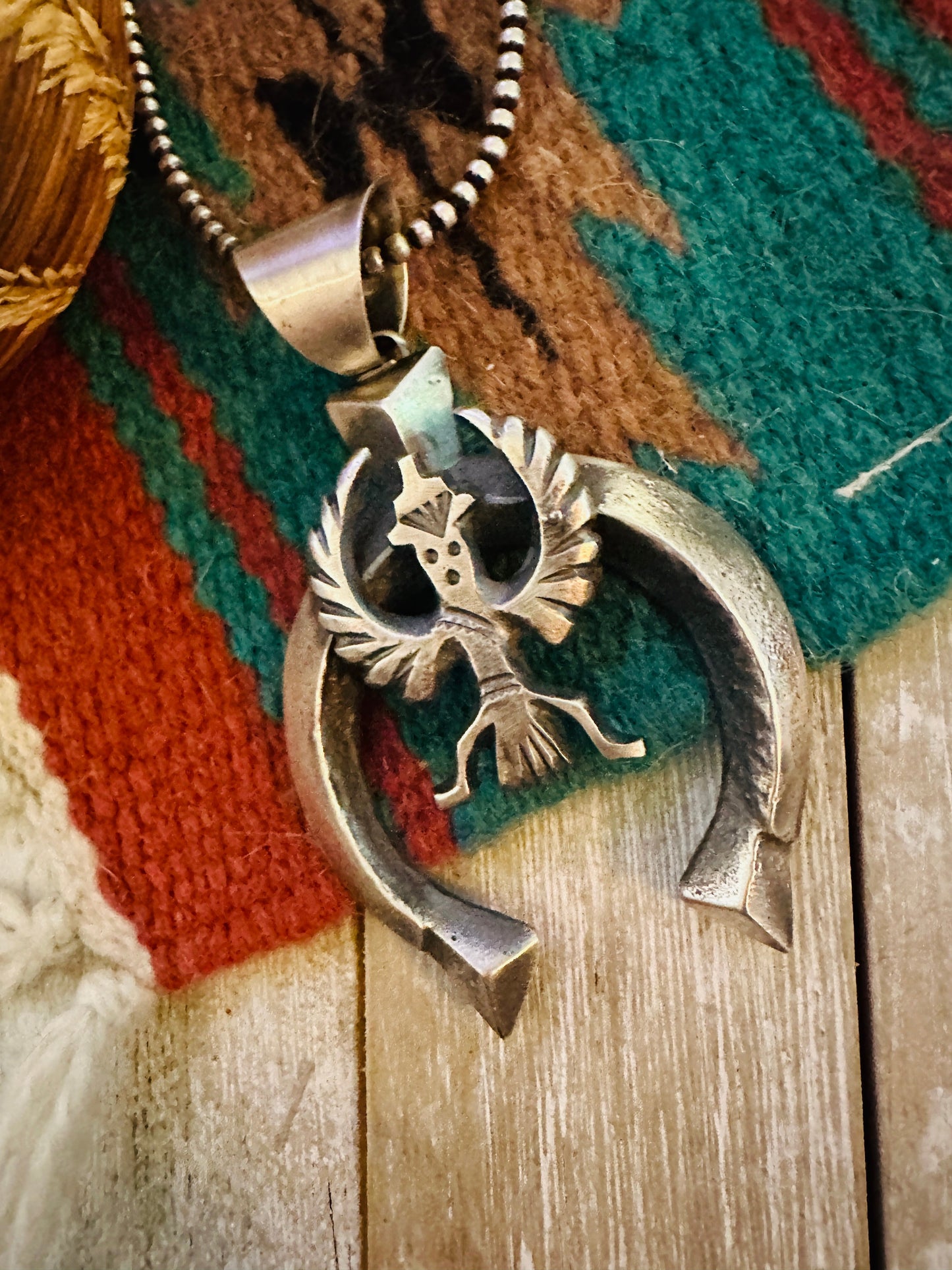 Handcrafted Sterling Silver Naja Pendant by Chimney Butte