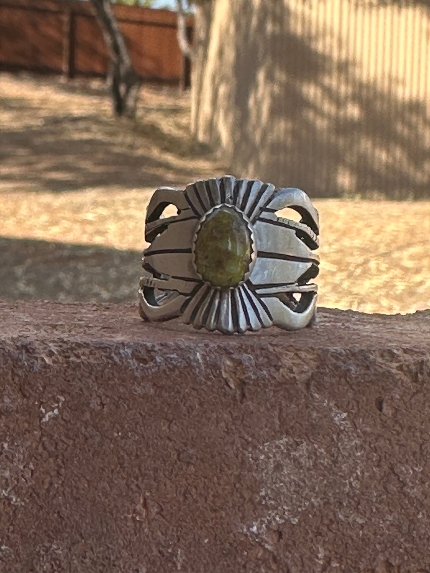 Handcrafted Russell Sam Sterling Silver & Palomino Turquoise Rings