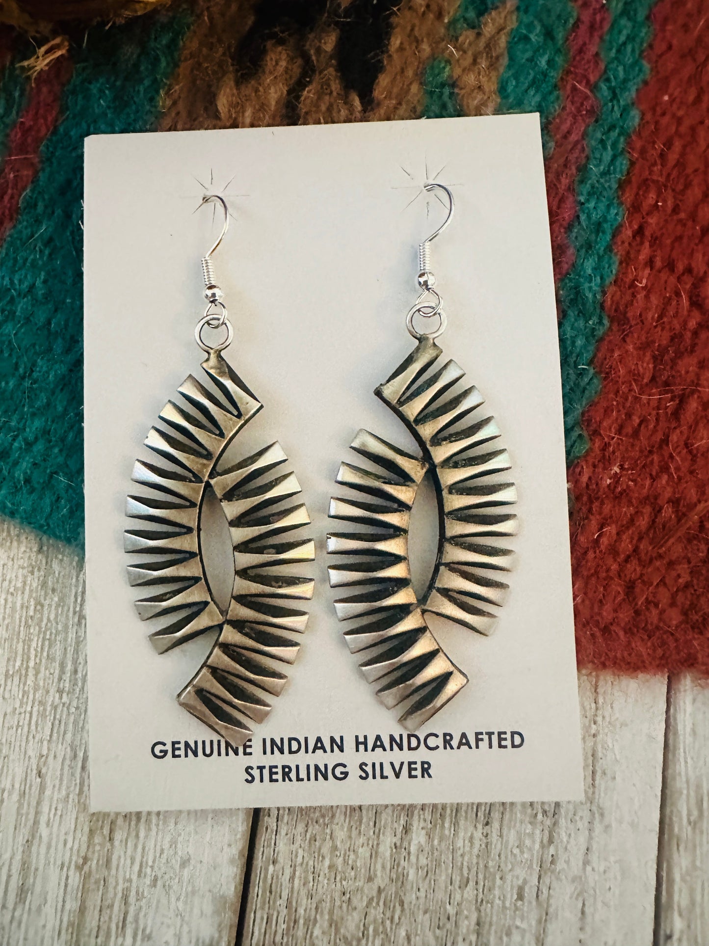 Handcrafted Beth Dutton Sterling Silver Dangle Earrings