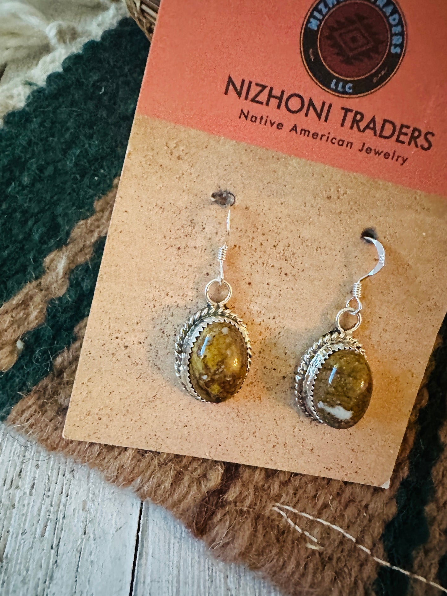 Handcrafted Sterling Silver, & Jasper Dangle Earrings
