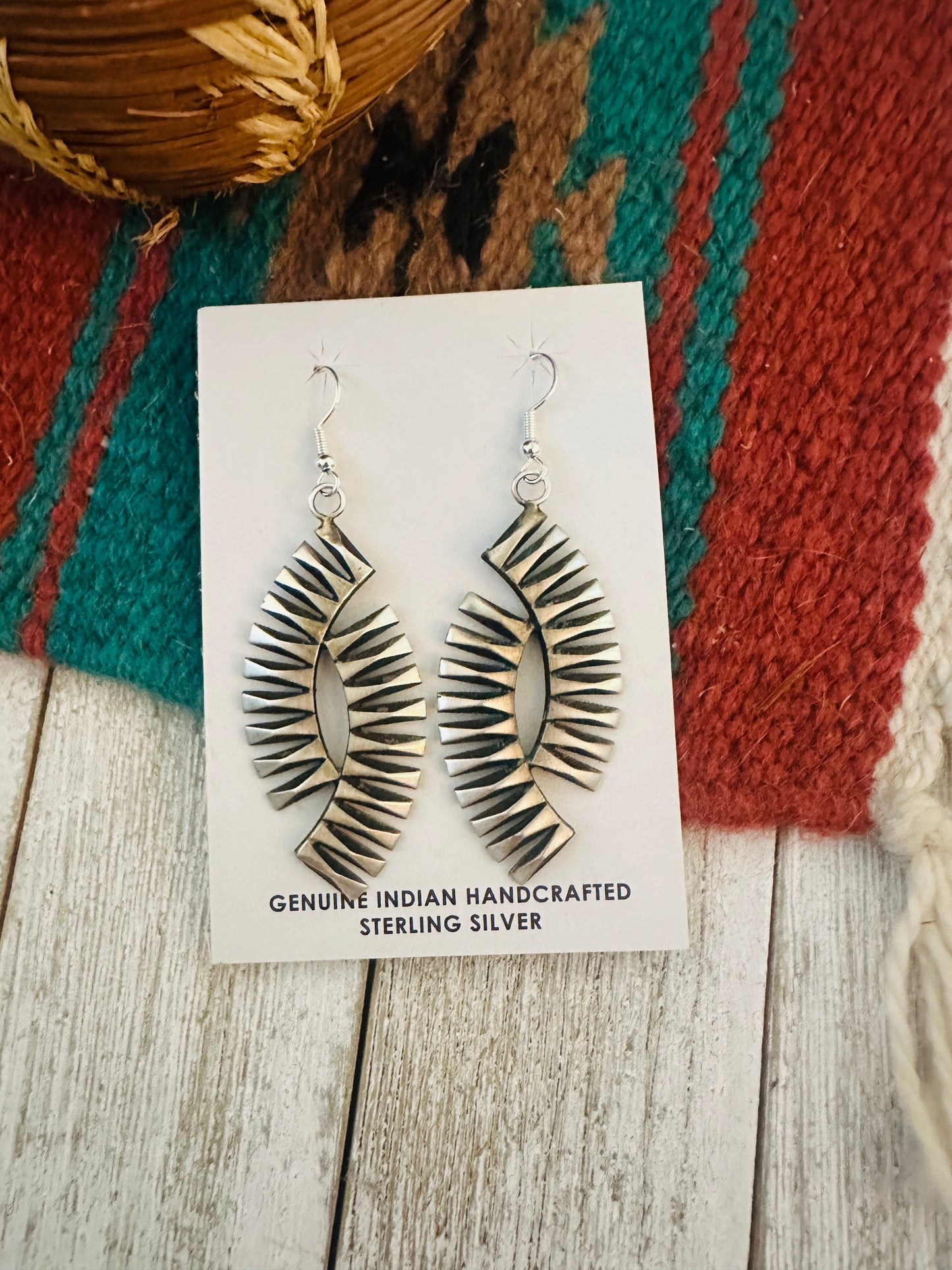 Handcrafted Beth Dutton Sterling Silver Dangle Earrings