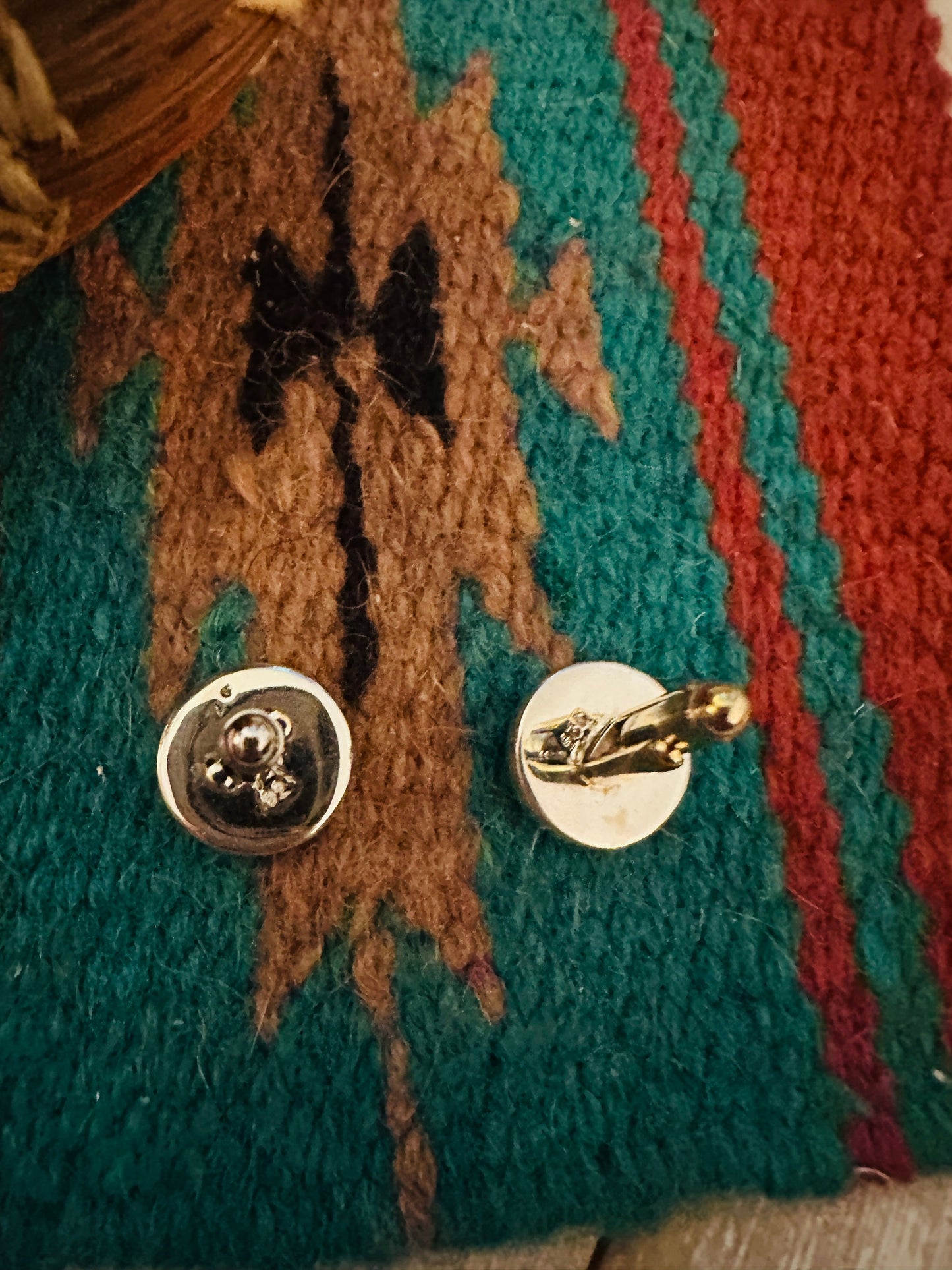 Handcrafted Sterling Silver & Turquoise Inlay Cuff Links