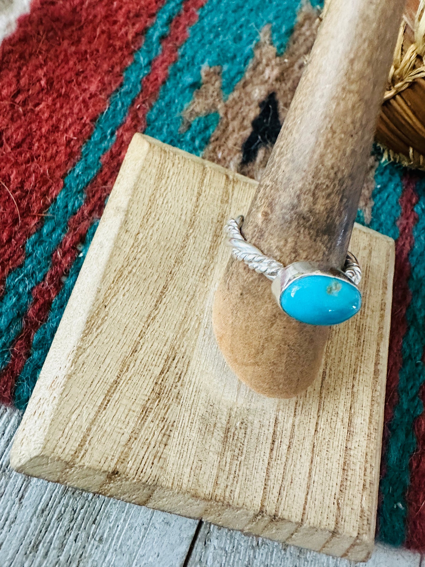 Handcrafted Turquoise & Sterling Silver Ring