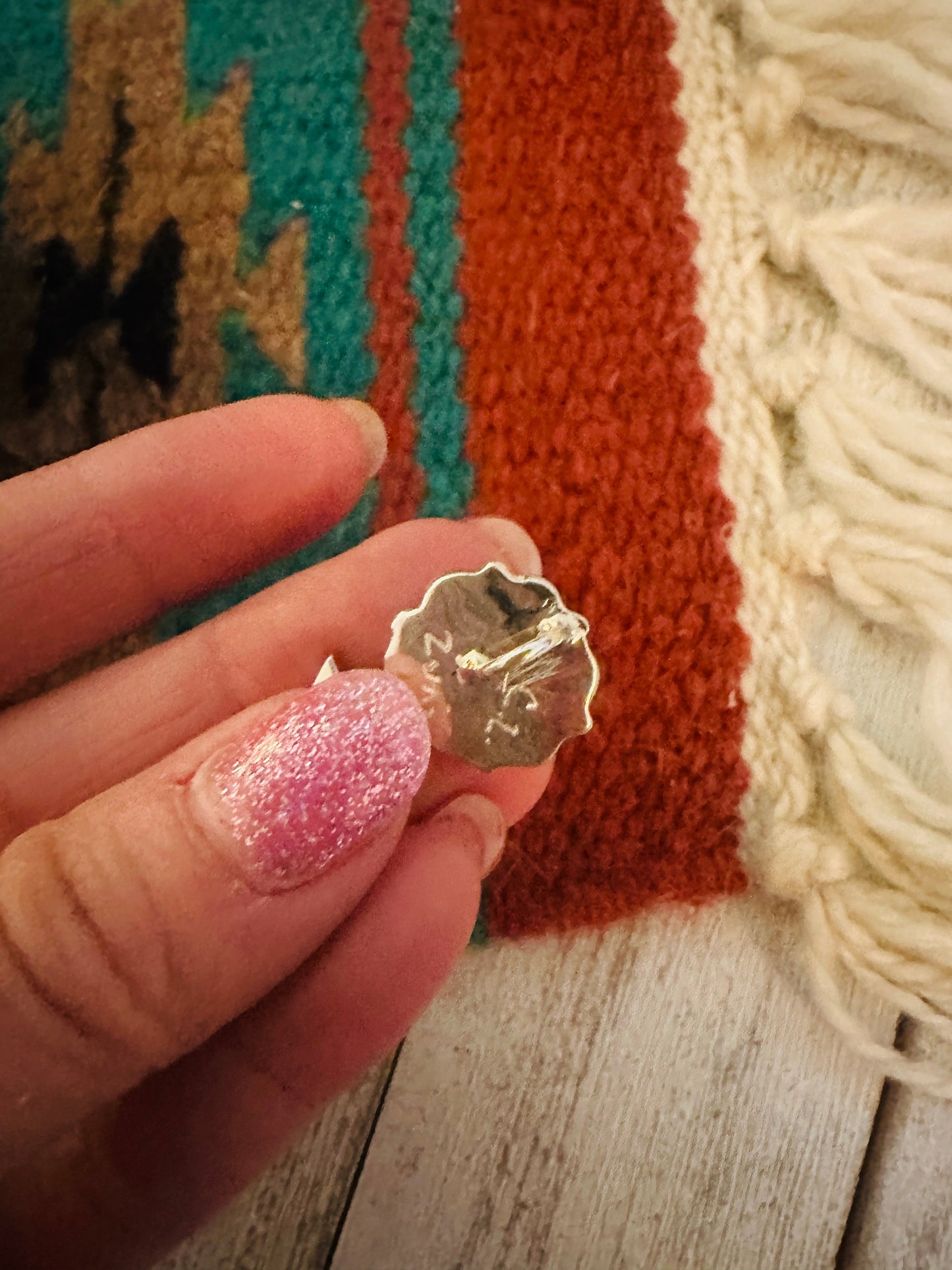Handcrafted Yellow Opal & Sterling Silver Inlay Flower Pendant