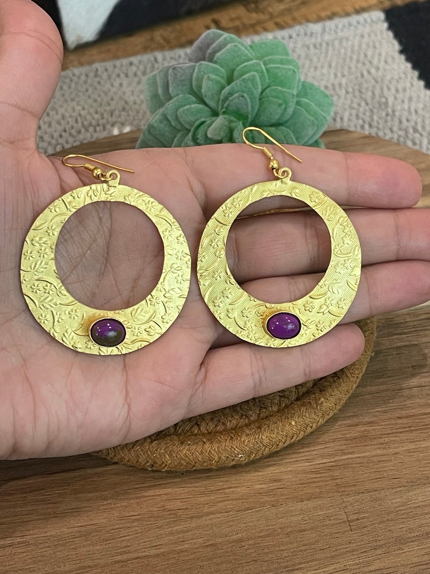 The Bijoux Vault Vintage Gold Plated Hoop Earrings