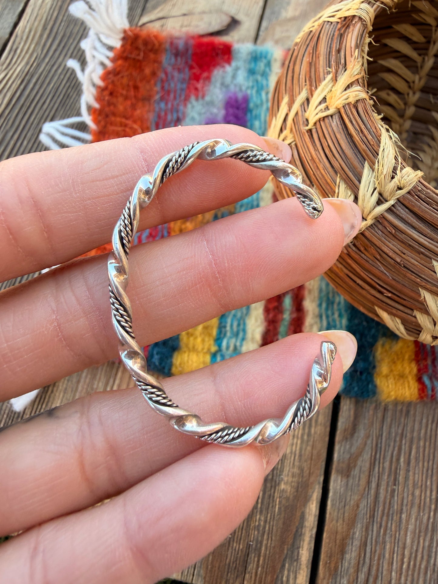 Handcrafted Sterling Silver Baby Cuff Bracelet