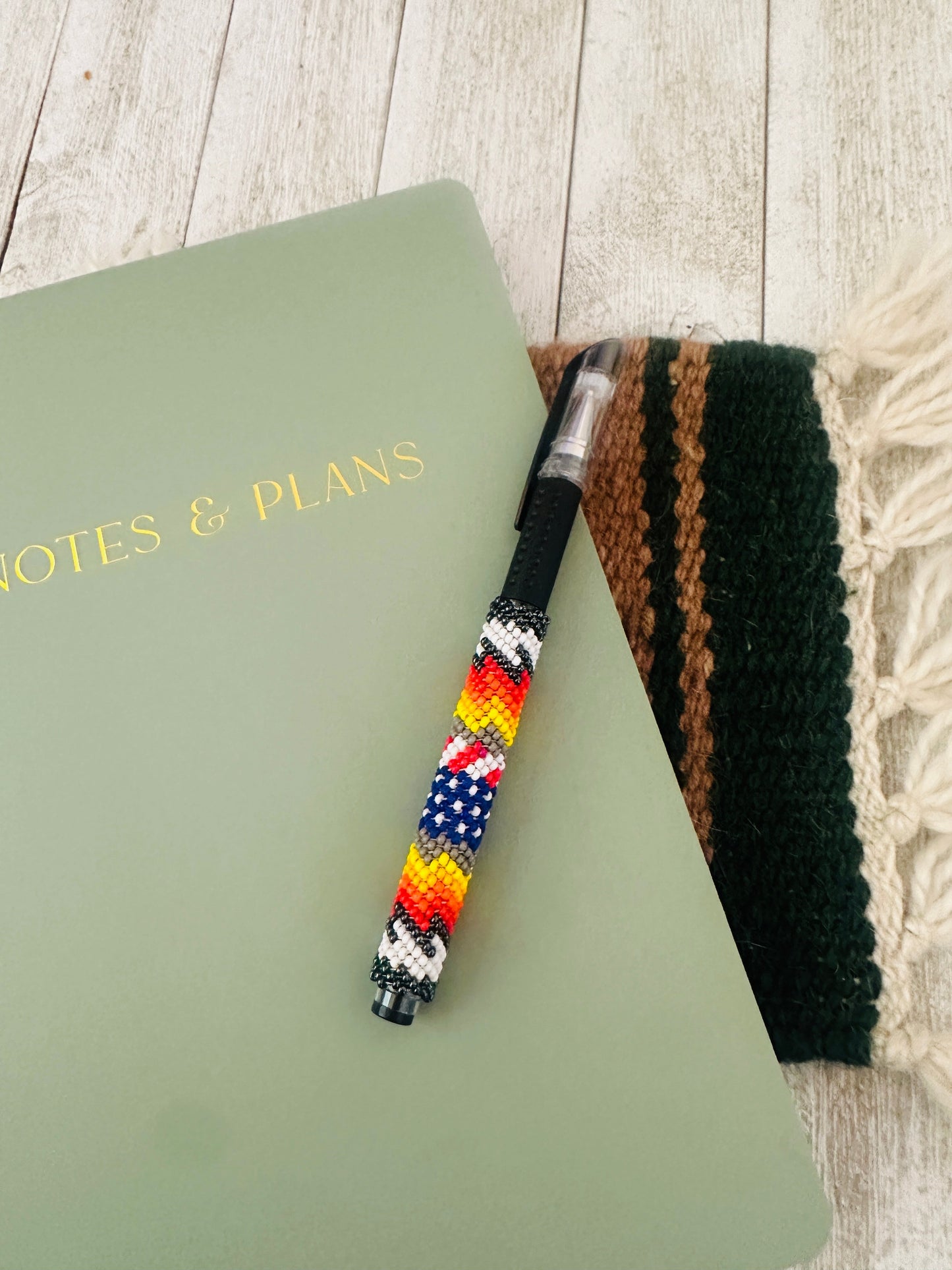 Handcrafted  Muticolor Beaded Pen