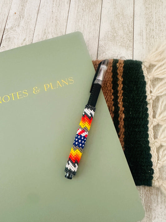 Handcrafted Muticolor Beaded Pen