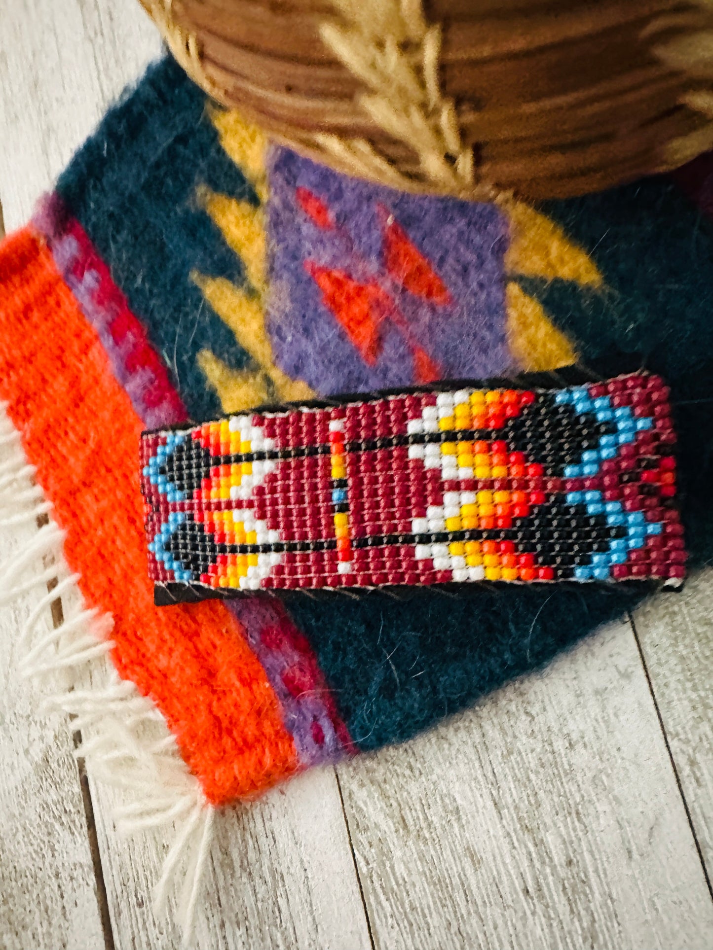 Handcrafted Handmade Beaded Barrette