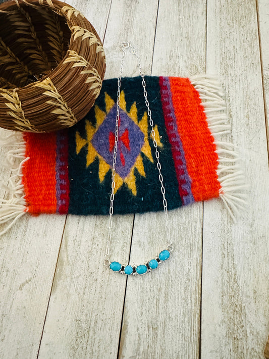Handcrafted Turquoise & Sterling Silver Necklace