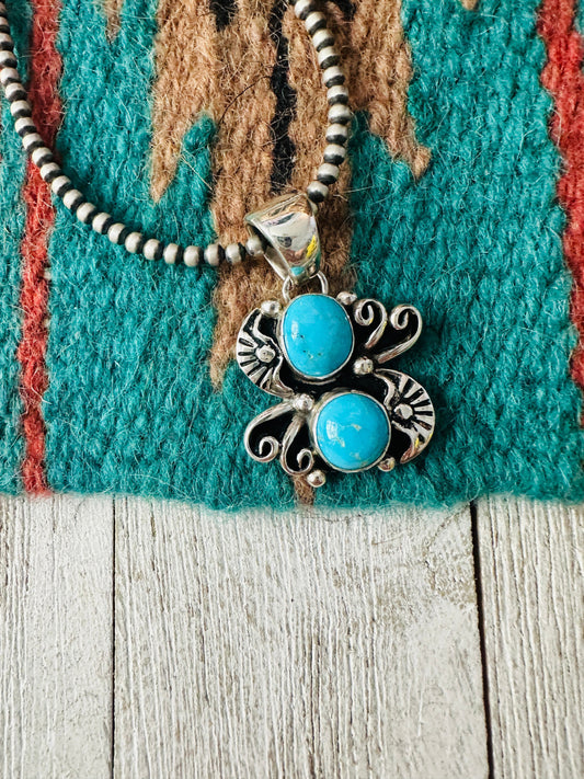 Handcrafted Turquoise & Sterling Silver Pendant