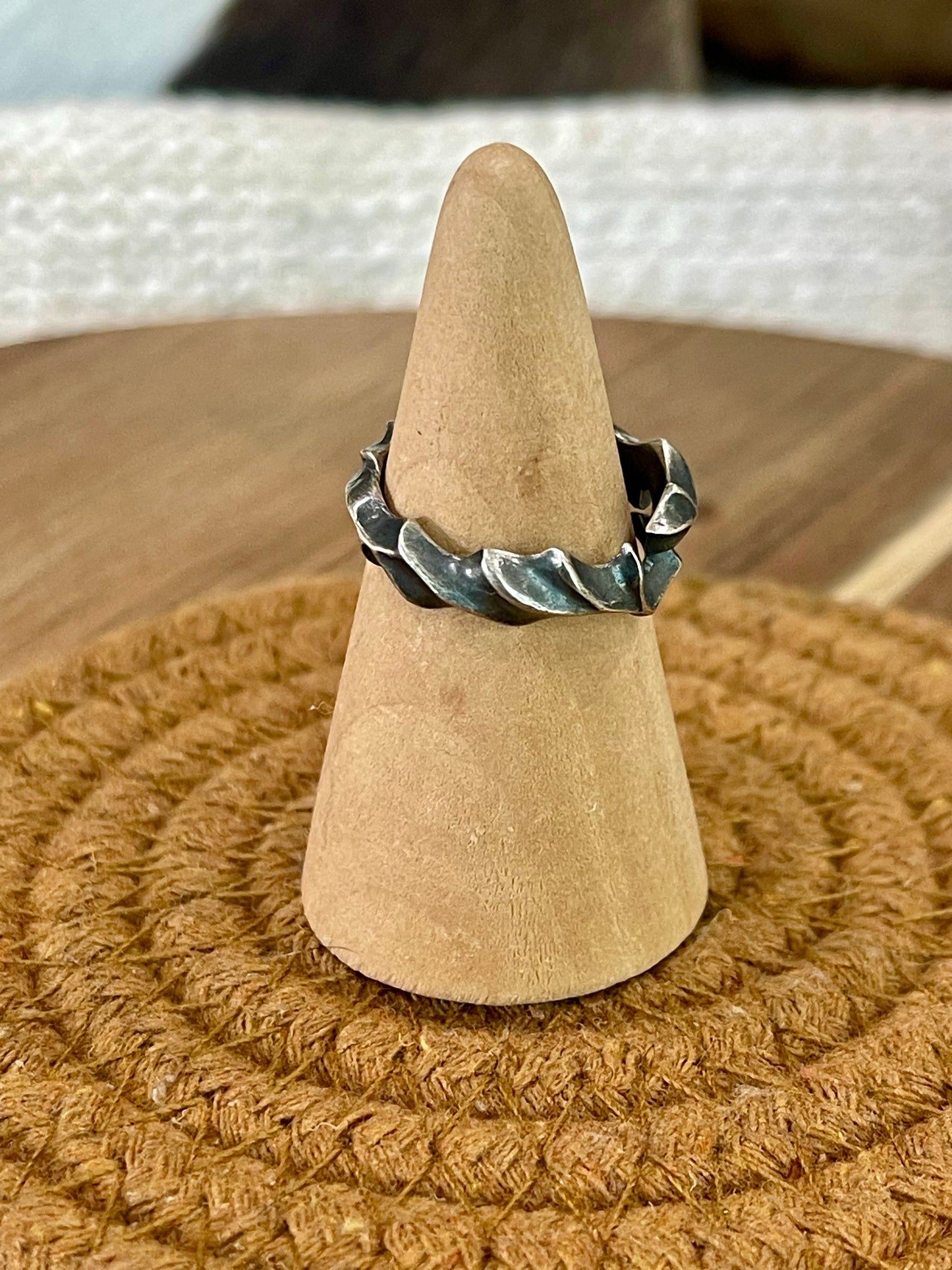 Handcrafted Sterling Silver Size 8 Ring