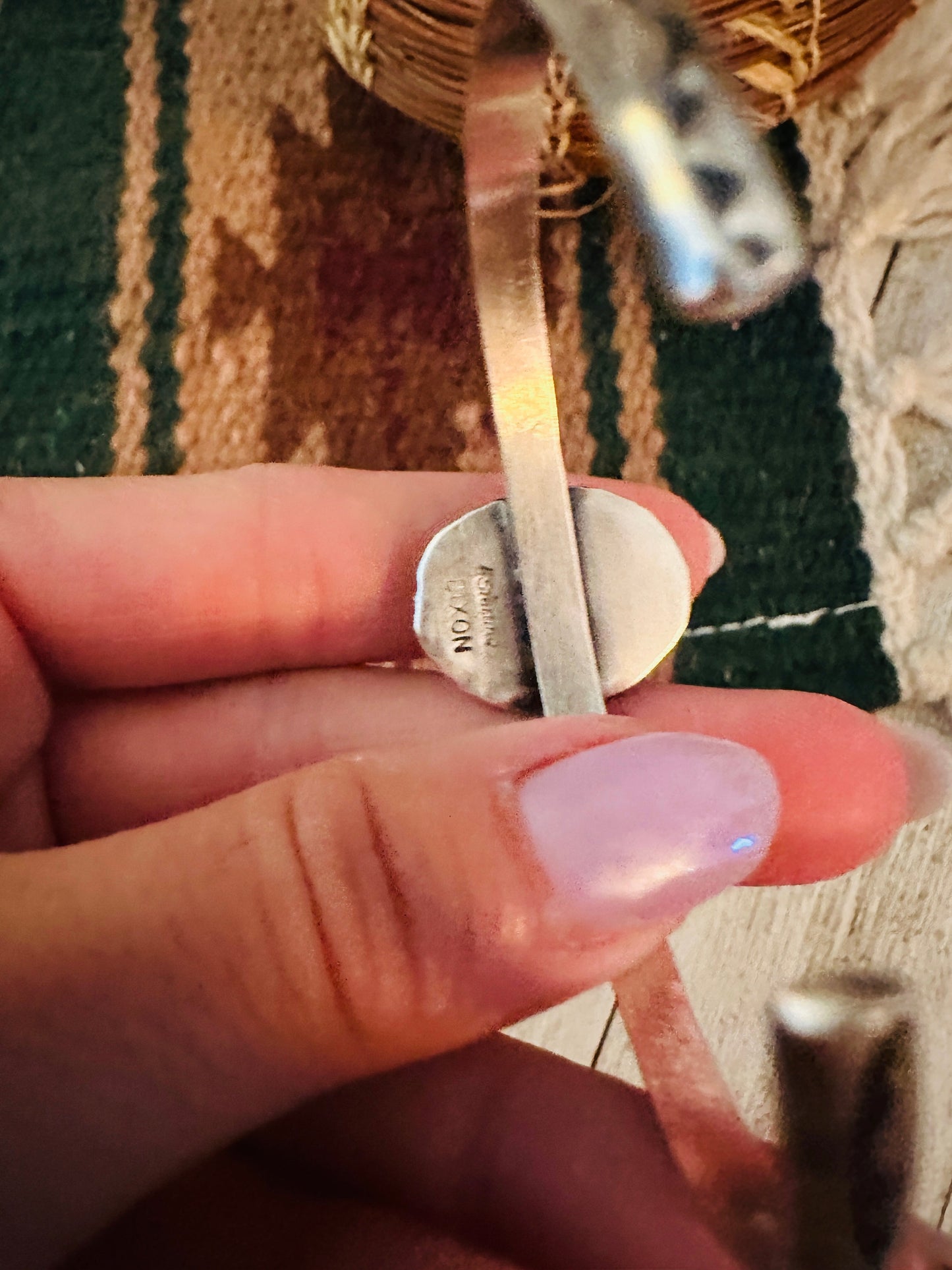 Handcrafted Sterling Silver & Rose Dahlia Cuff Bracelet