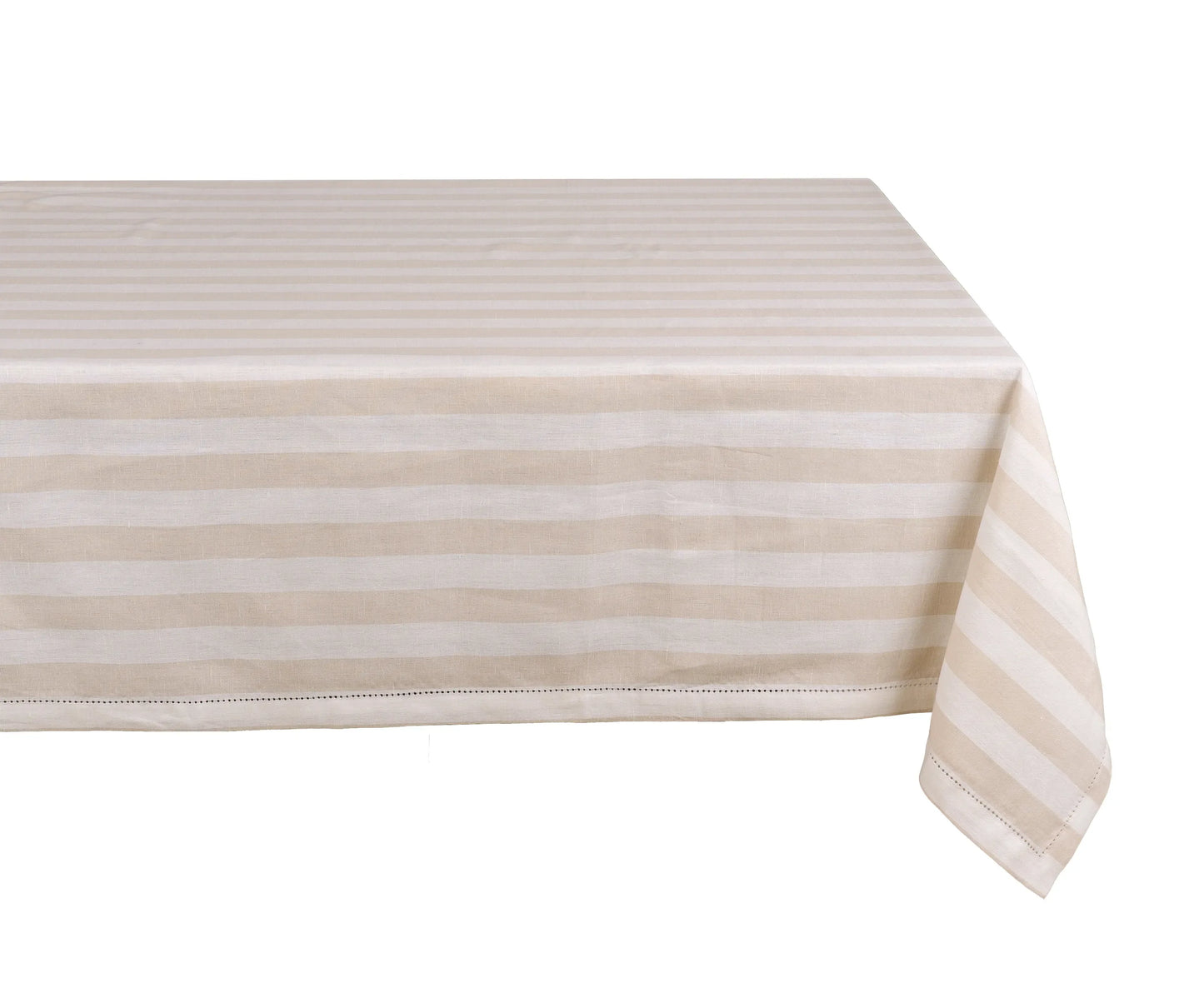 Striped Tablecloth - Beige