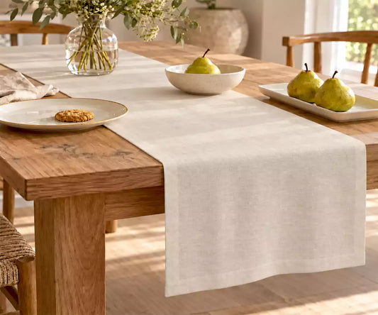 Natural Linen Table Runner