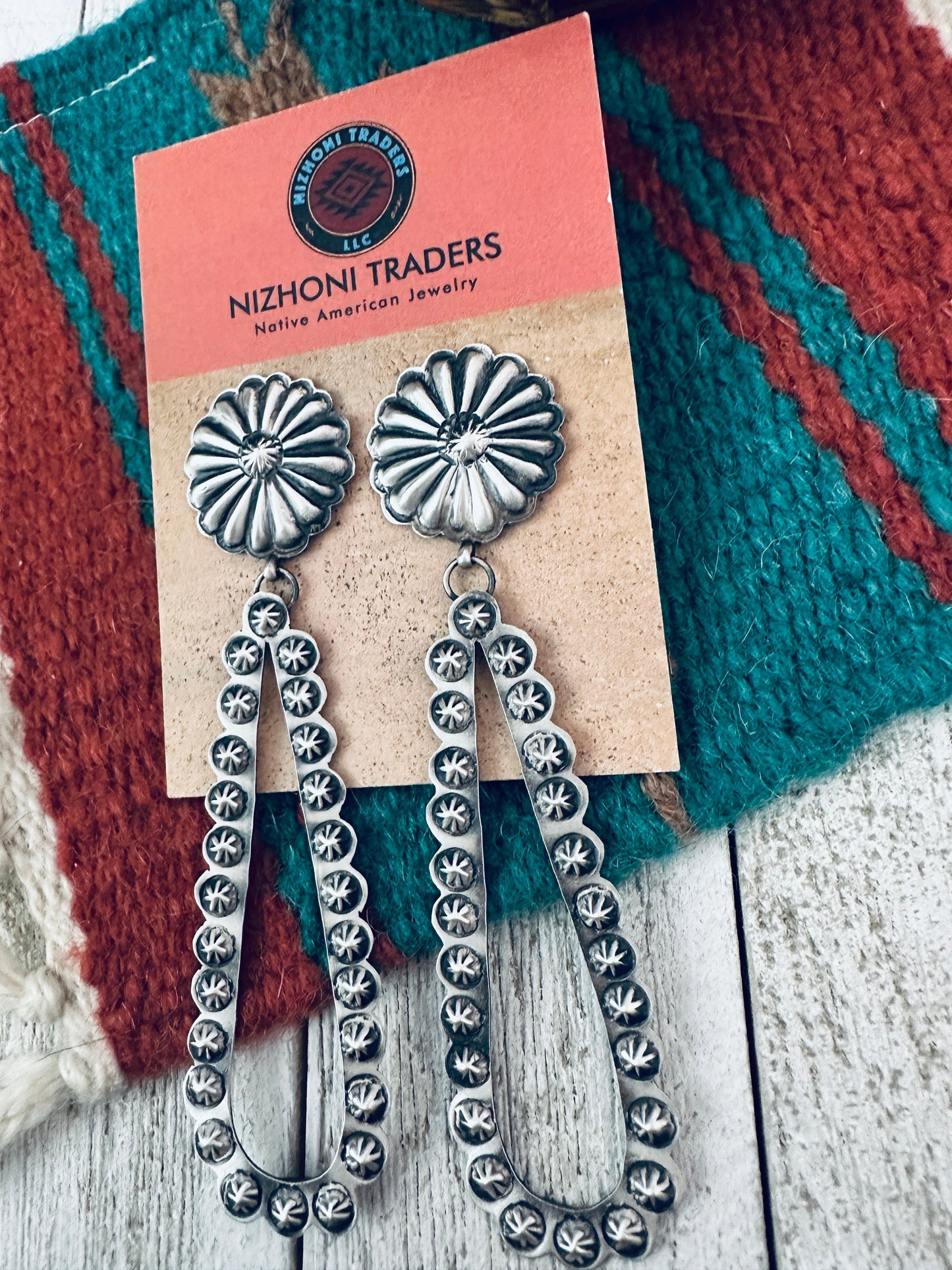 Handcrafted Sterling Silver Dangle Earrings By Eugene Charley