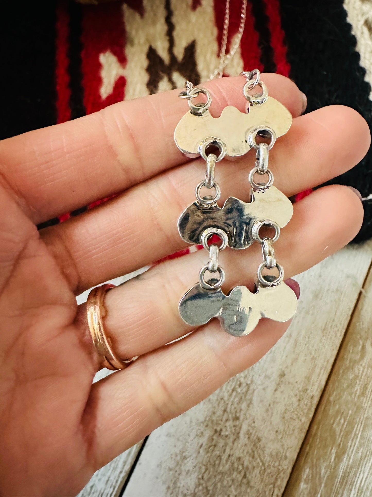 Handcrafted Sterling Silver & Queen Pink Conch Necklace