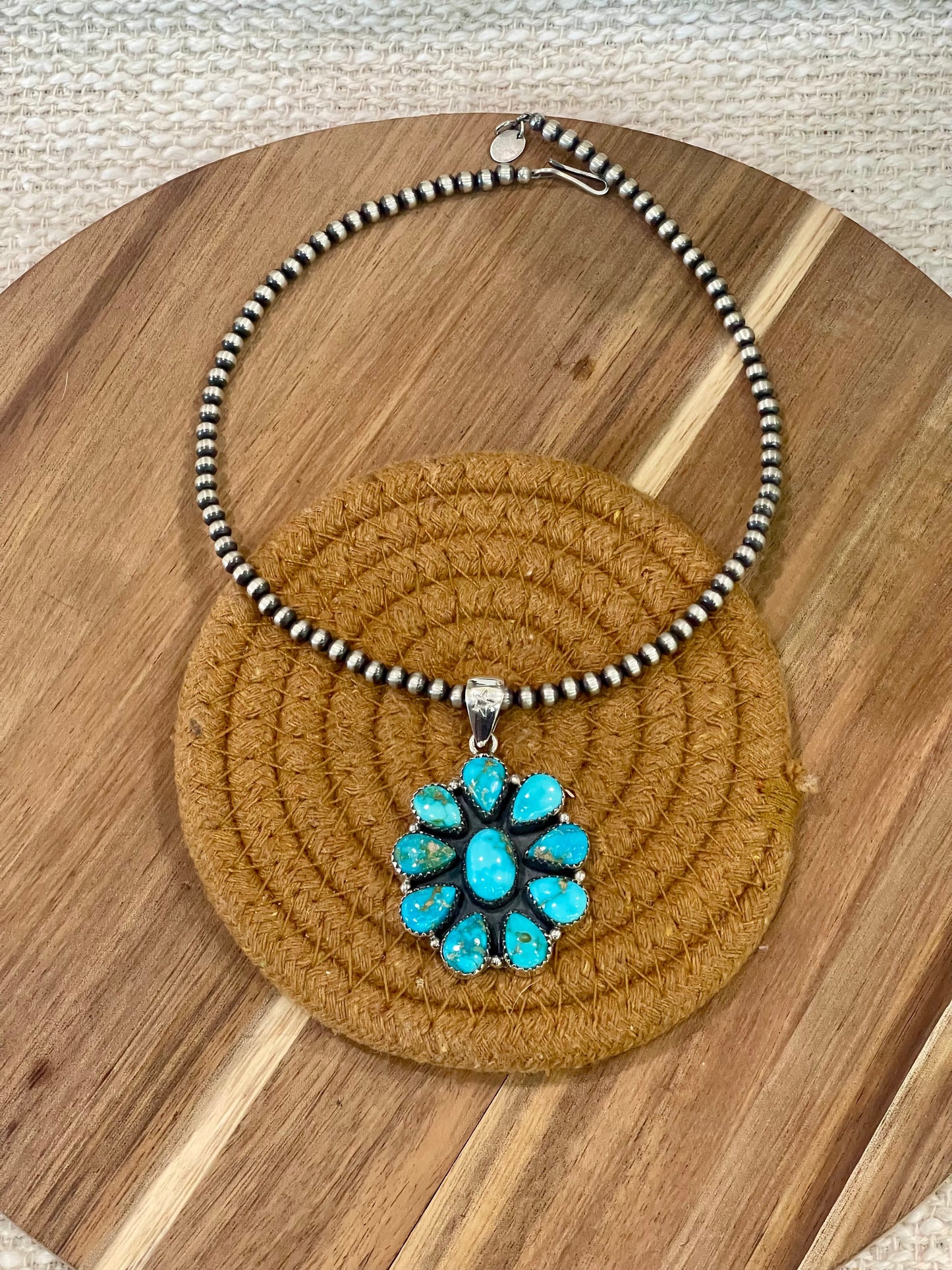 Handcrafted Sterling Silver & South Hill Sonoran Cluster Pendant