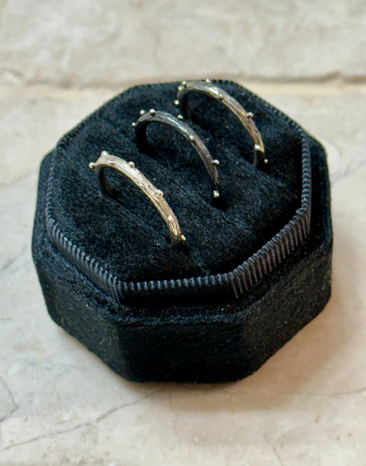 3 Piece Stackable Sterling Silver Urban Ring