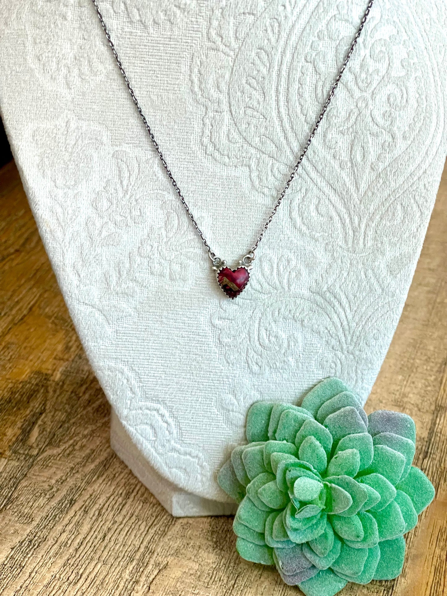 Beautiful Handmade Sterling Silver Dahlia Rose Necklace SET