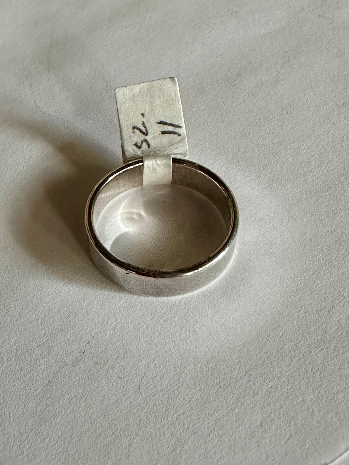 Handcrafted Sterling Silver Band Ring Size 11