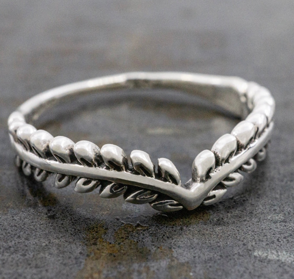 Laurel Wreath Sterling Silver Ring