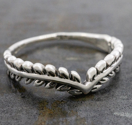 Laurel Wreath Sterling Silver Ring