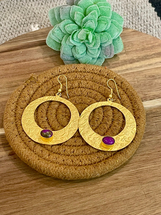 The Bijoux Vault Vintage Gold Plated Hoop Earrings