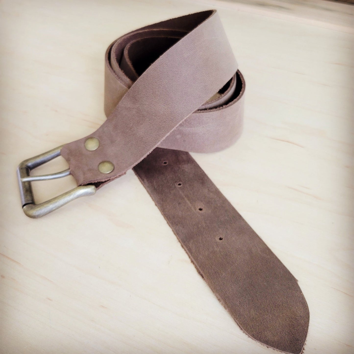 Brown Distressed Leather Belt 908x