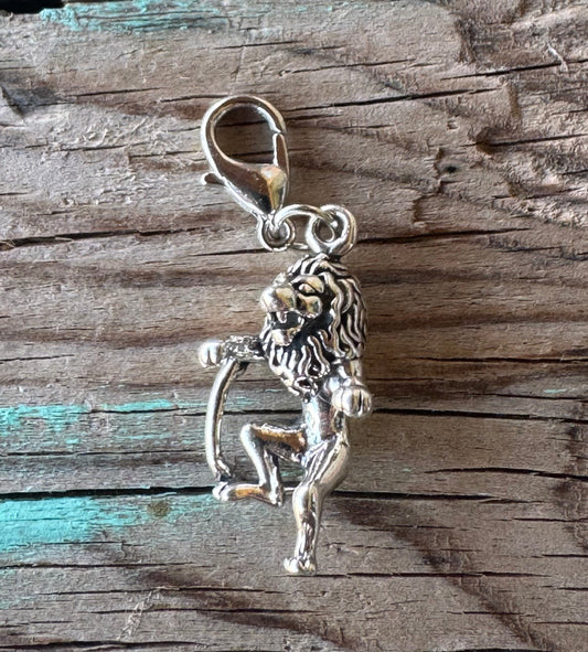 Handcrafted Sterling Silver Leo/ Lion Charm