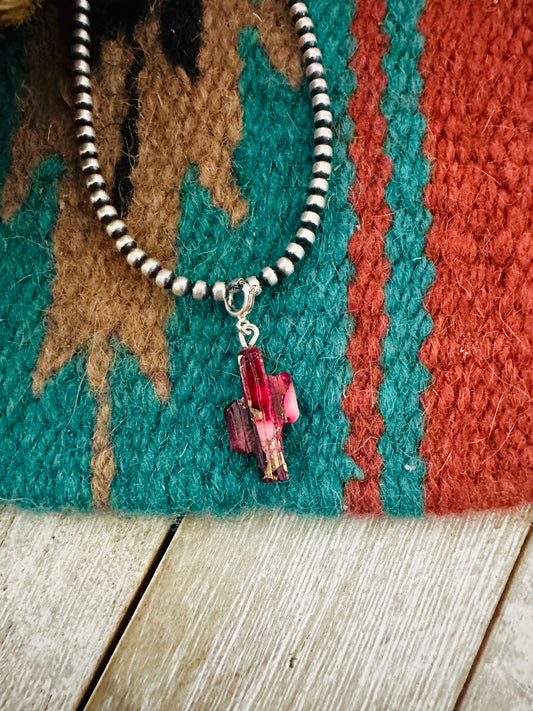Handcrafted & Hand Carved Rose Dahlia Saguaro Cactus Charm