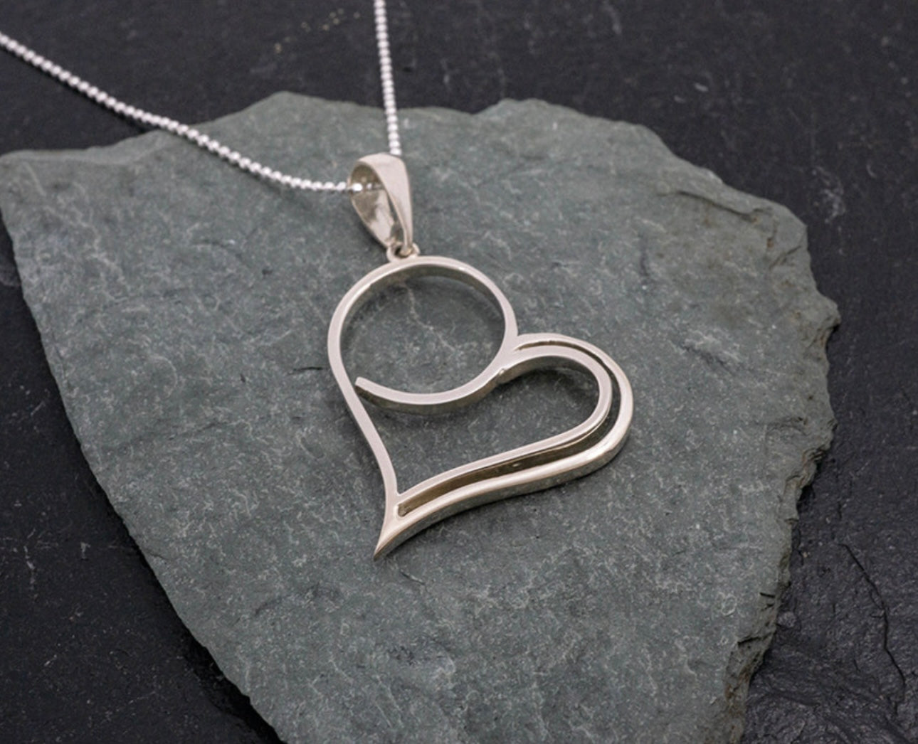 Heart Sterling Silver Pendant Necklace