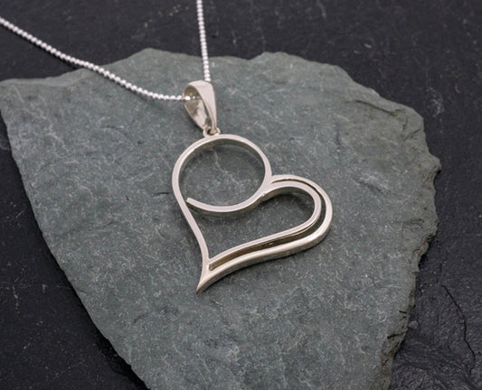Heart Sterling Silver Pendant Necklace