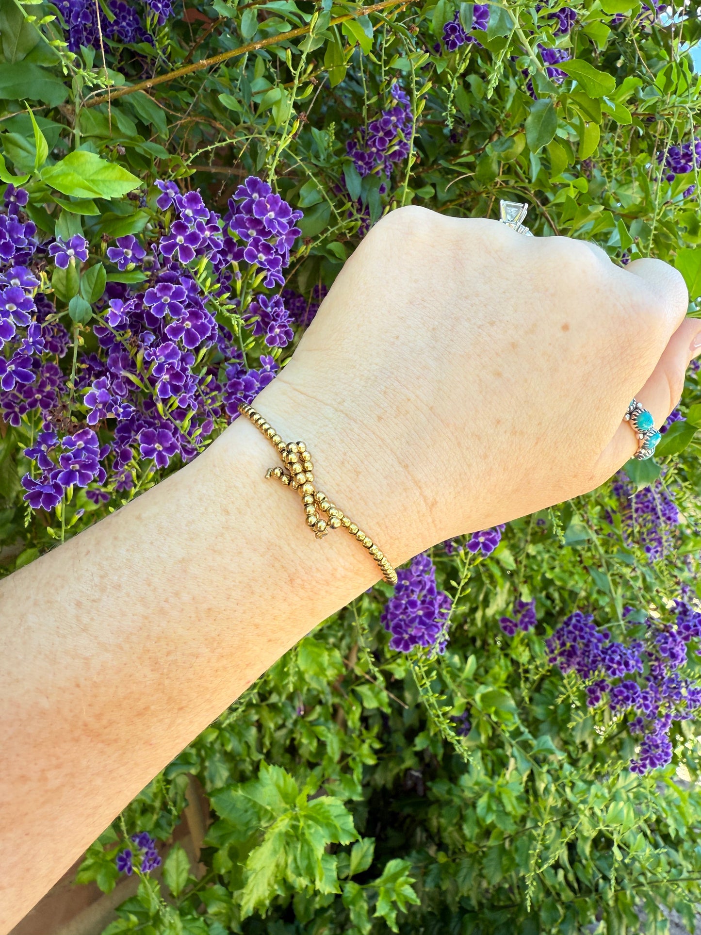 “The Golden Collection” BOW Handmade Beaded Bracelet