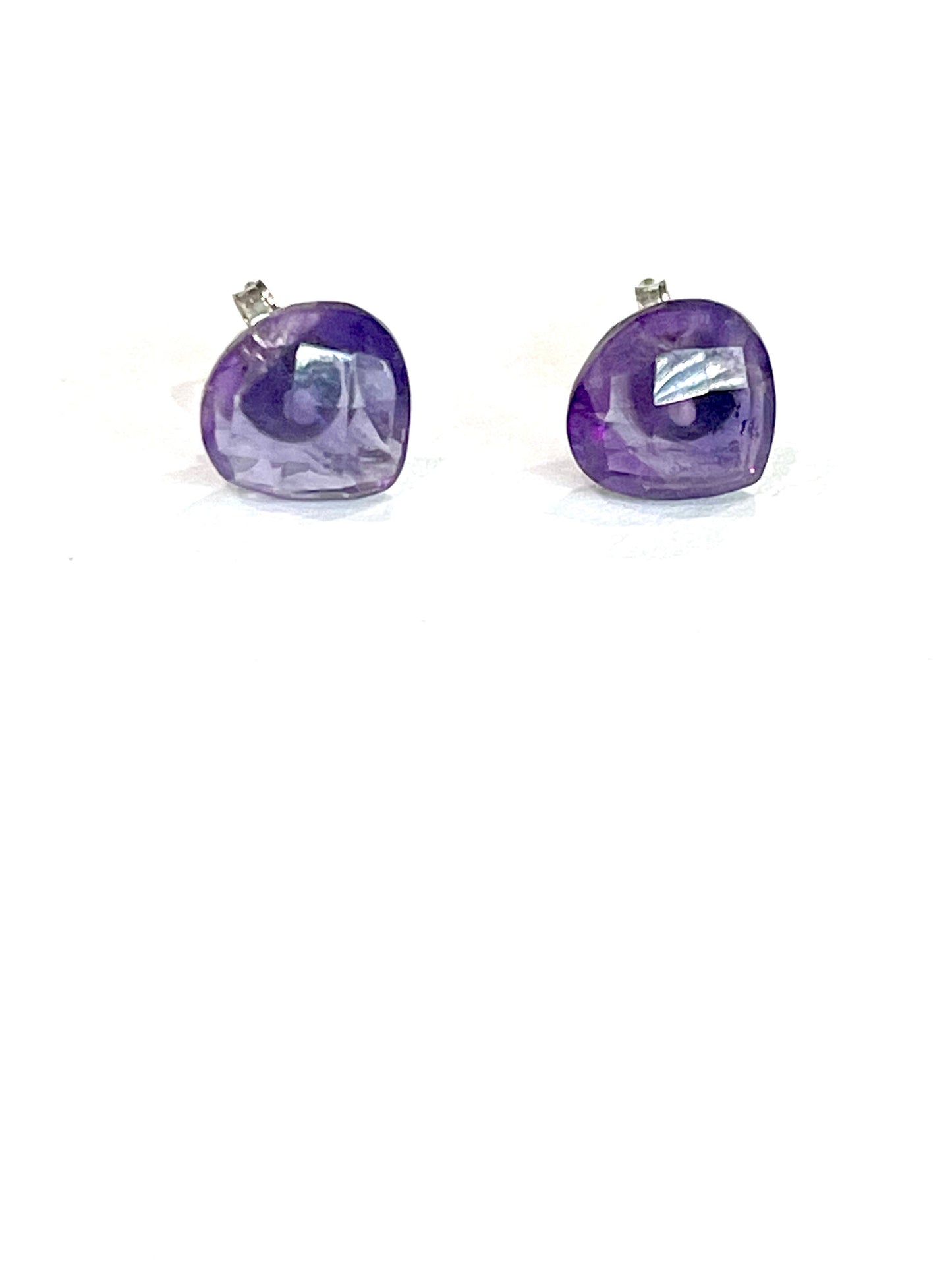 The Bijoux Vault Vintage Purple Stud Earrings