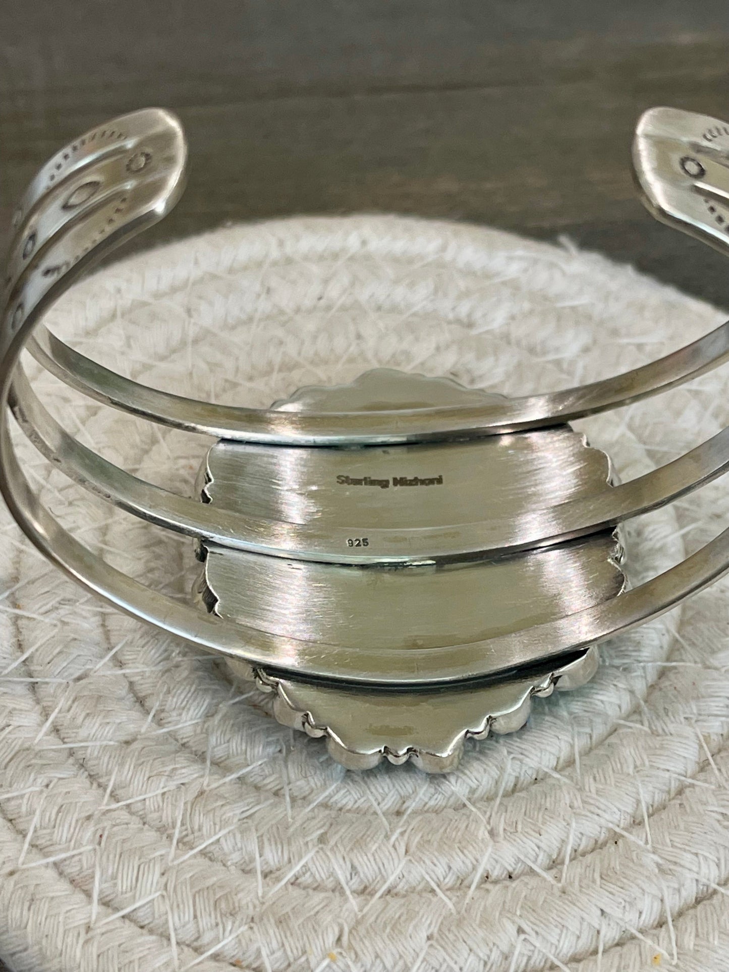 Beautiful Handmade Sterling Silver, Turquoise Multi Stone Cuff
