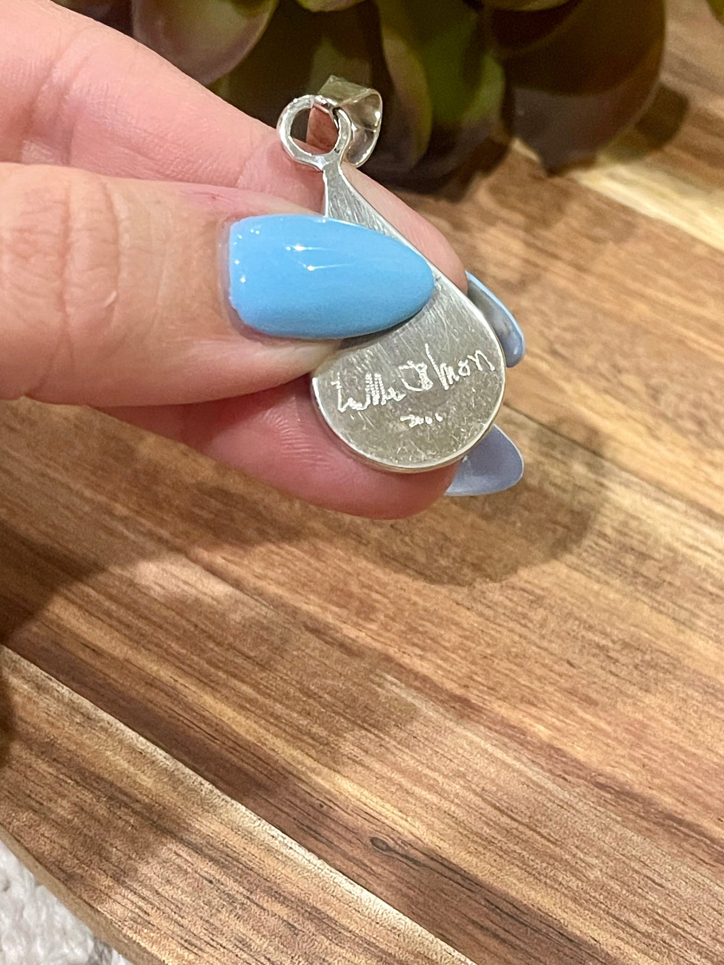 Handcrafted Sterling Silver & Opal Inlay Pendant