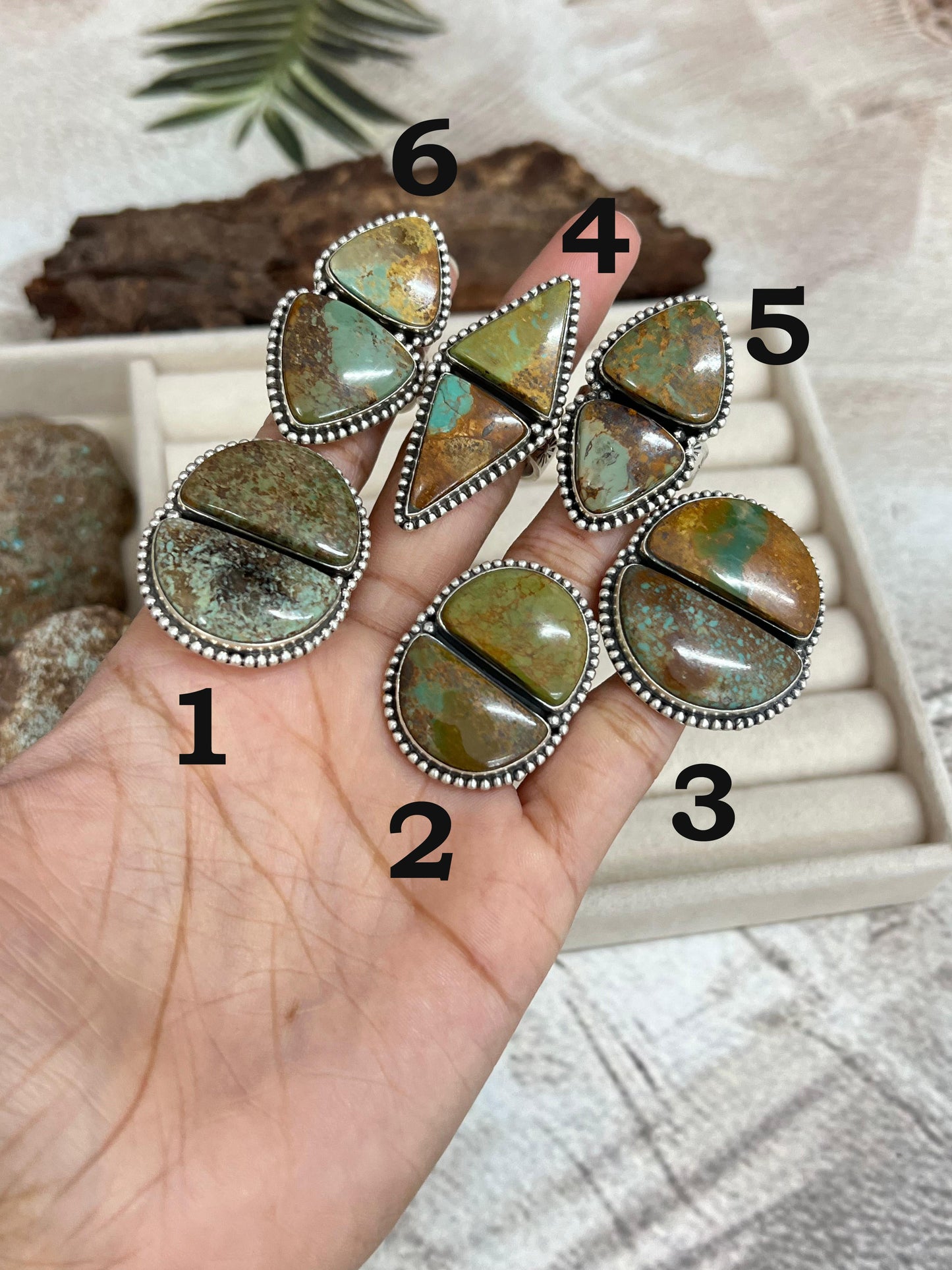 Handmade Sterling Silver Old Stock Royston Turquoise Adjustable Ring Signed Nizhoni
