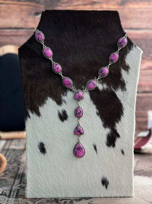 Handmade Sterling Silver Cherry Blossom Necklace "Signed Nizhoni"